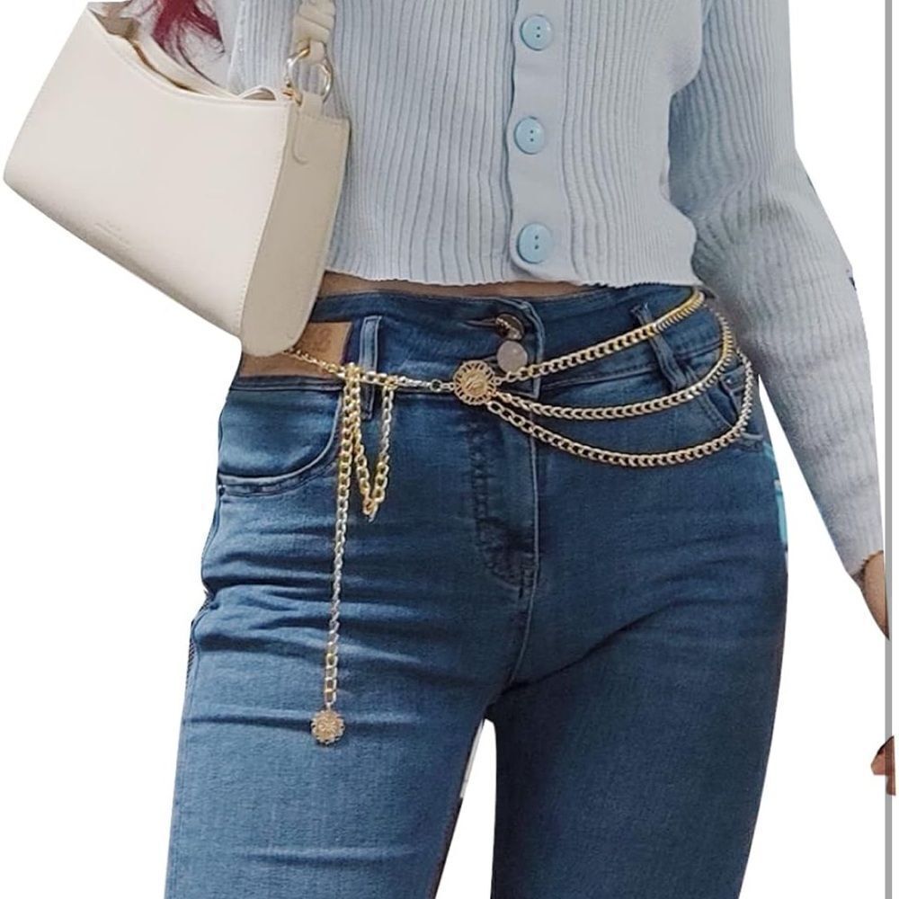 Multilayer Charm Chain Belt - Picture 5 of 6